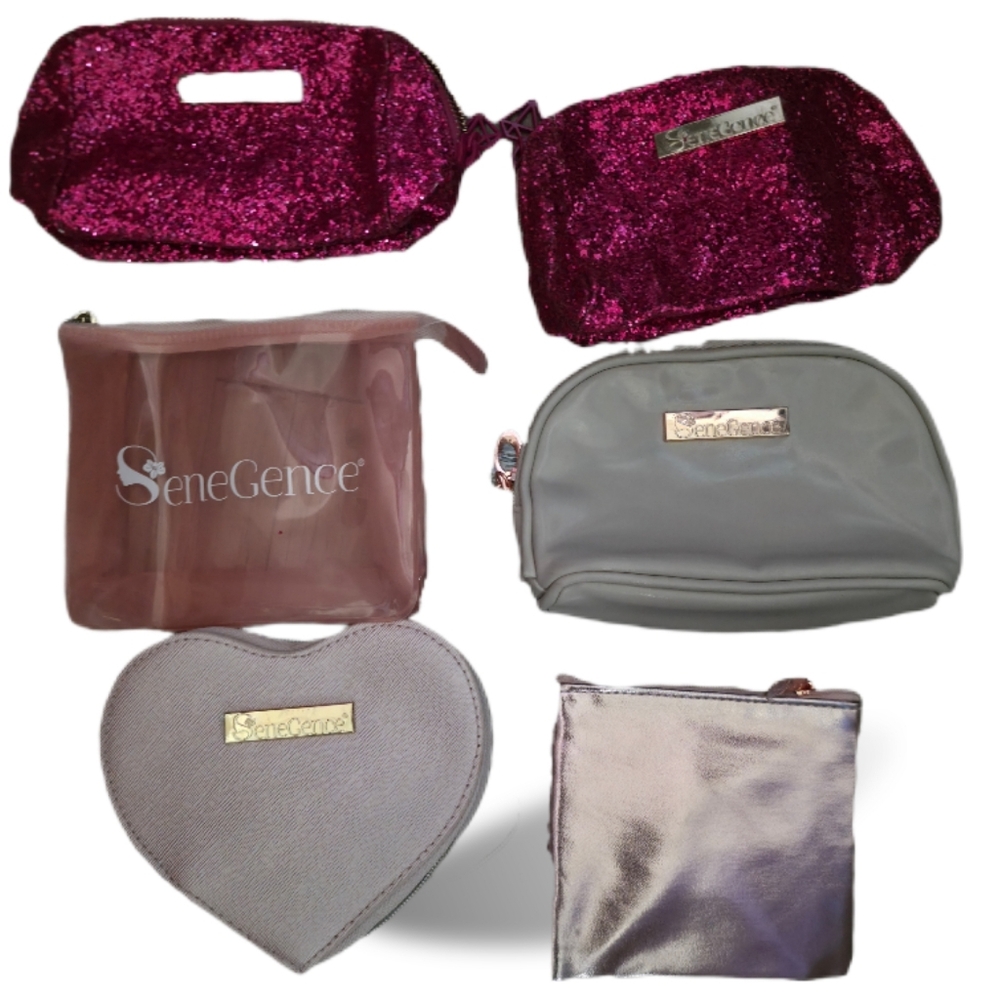 SeneGence Bundle Of 6 Cosmetic Bags